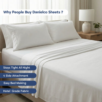 Full Bedding Set with Our Never-Slip Bed Sheet Technology