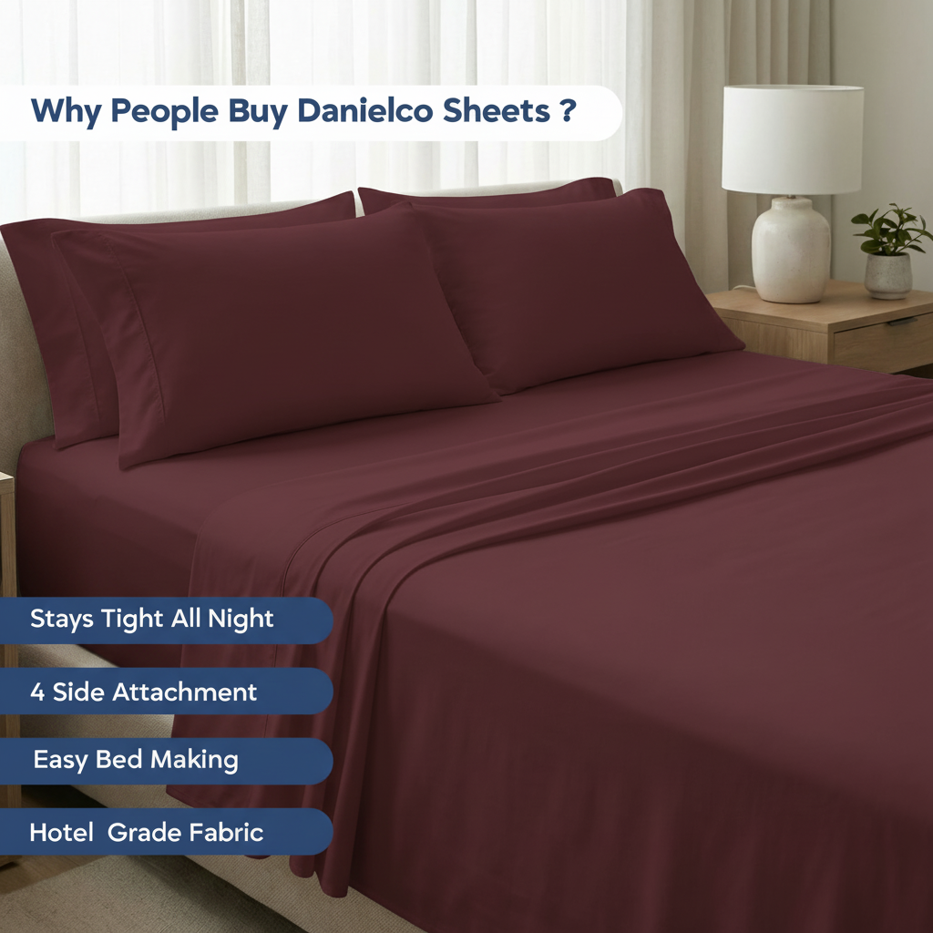 Full Bedding Set with Our Never-Slip Bed Sheet Technology