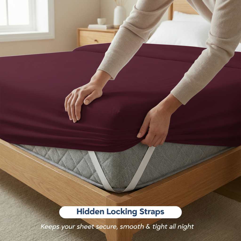 Full Bedding Set with Our Never-Slip Bed Sheet Technology