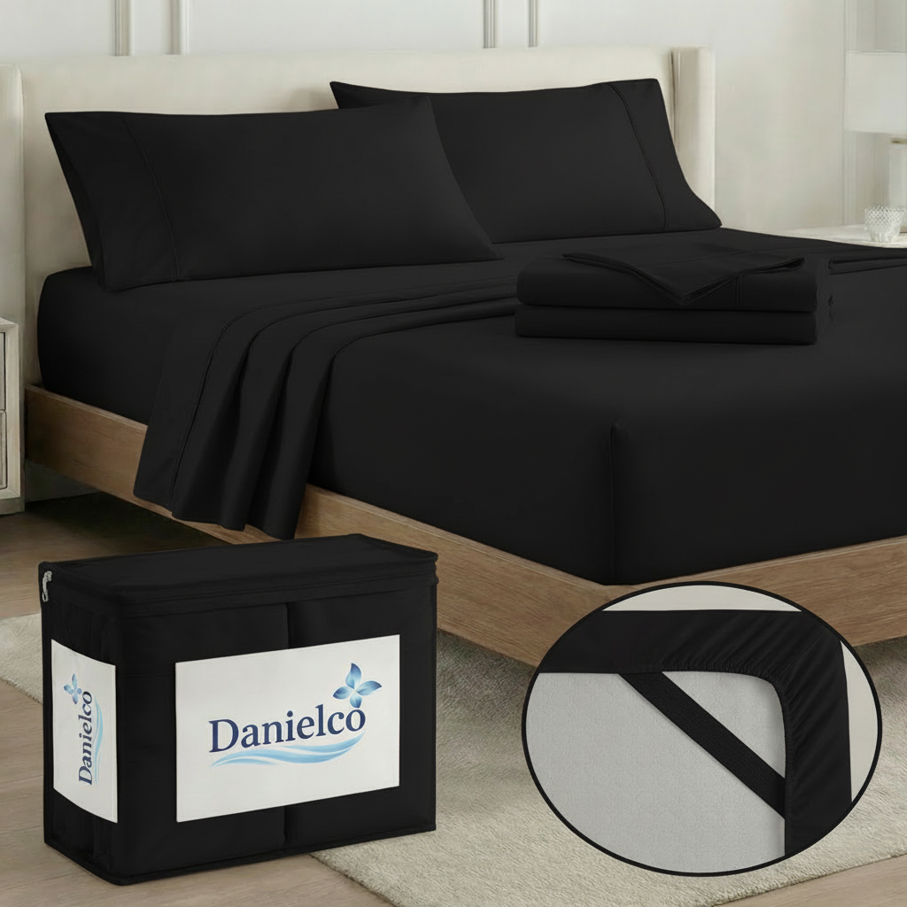 Full Bedding Set with Our Never-Slip Bed Sheet Technology