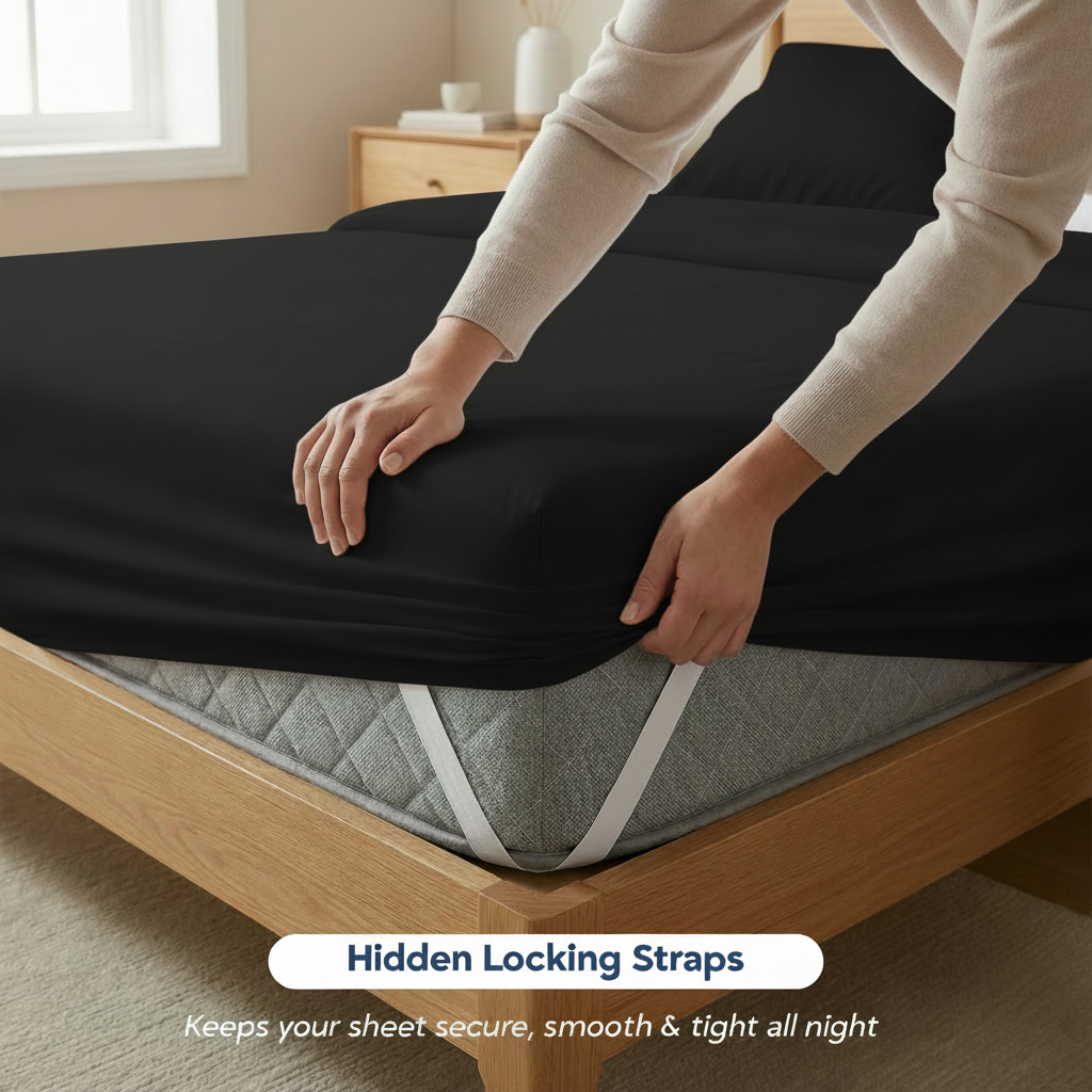 Full Bedding Set with Our Never-Slip Bed Sheet Technology