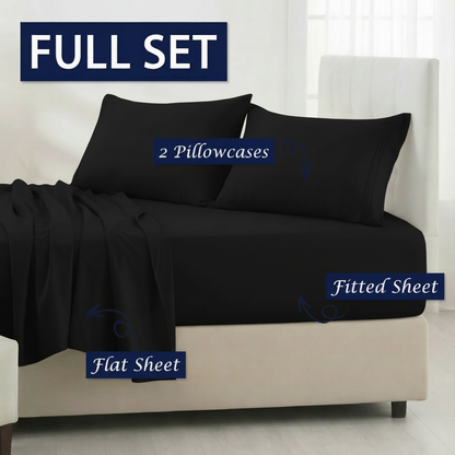 Full Bedding Set with Our Never-Slip Bed Sheet Technology