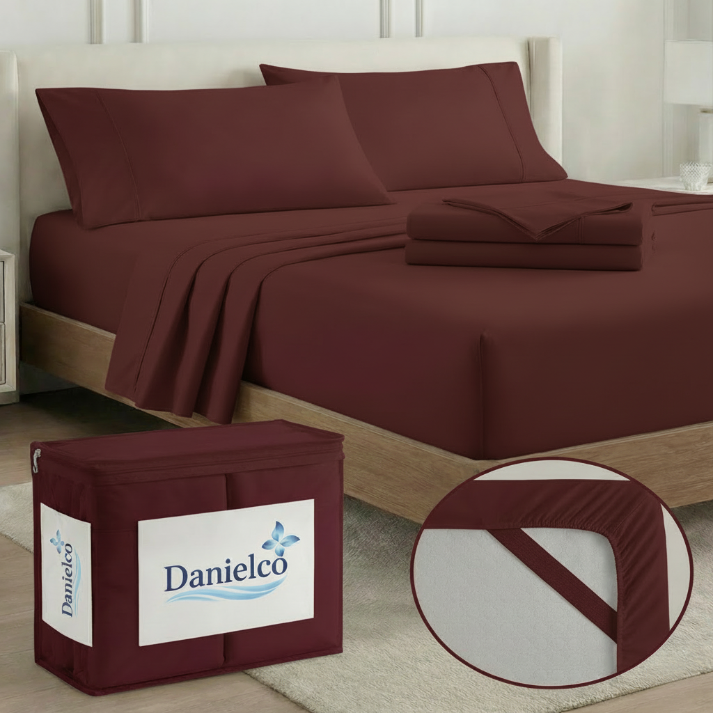 Full Bedding Set with Our Never-Slip Bed Sheet Technology