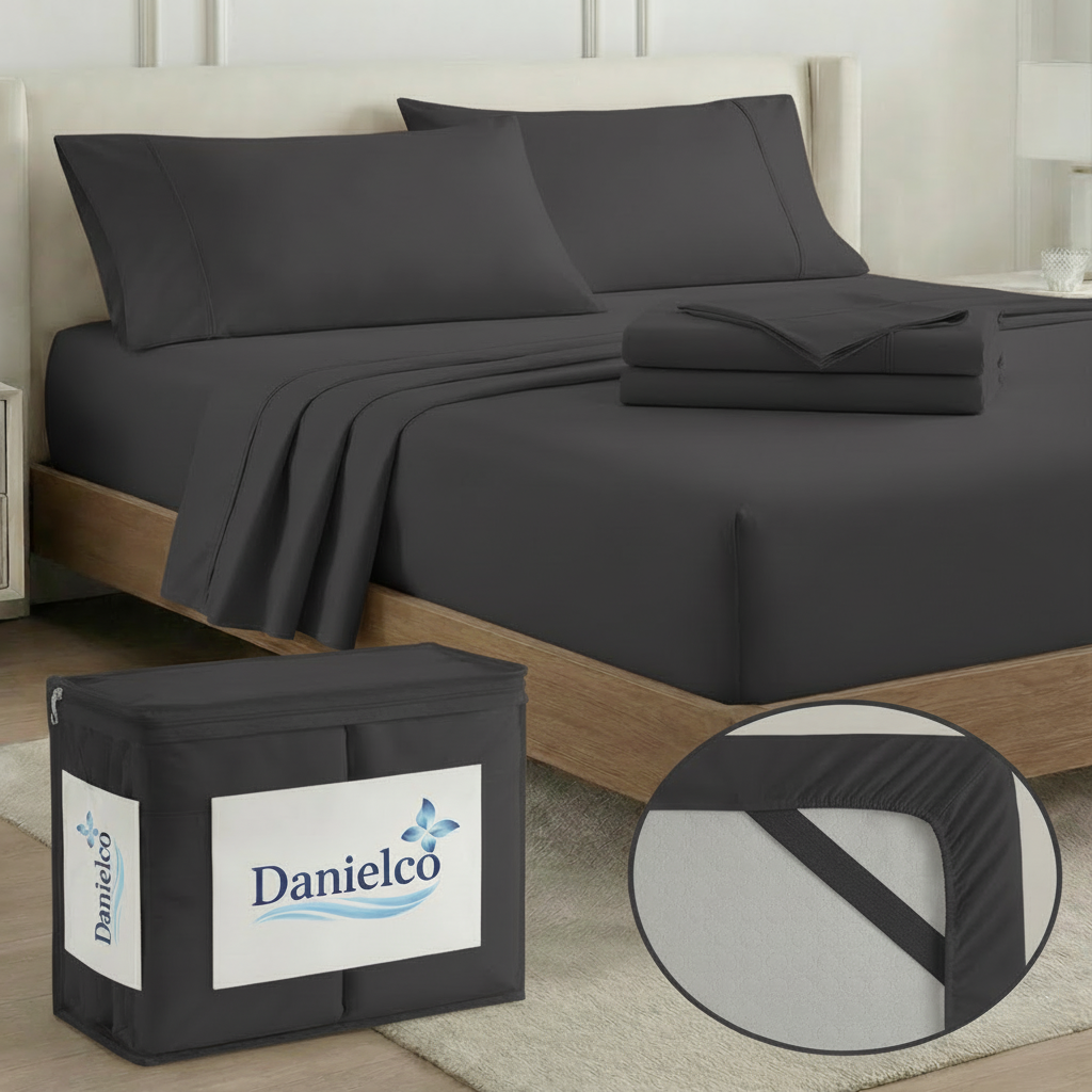 Full Bedding Set with Our Never-Slip Bed Sheet Technology