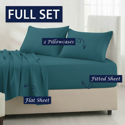 Full Bedding Set with Our Never-Slip Bed Sheet Technology