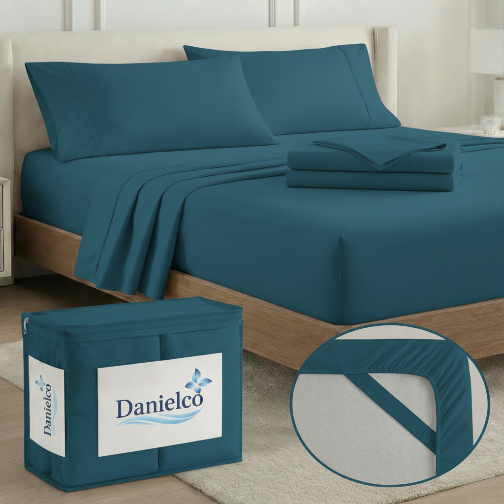 Full Bedding Set with Our Never-Slip Bed Sheet Technology