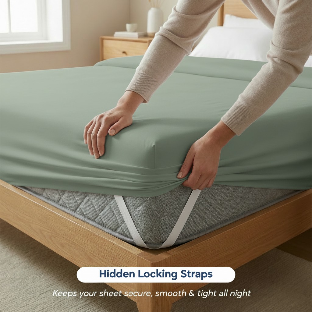 Full Bedding Set with Our Never-Slip Bed Sheet Technology