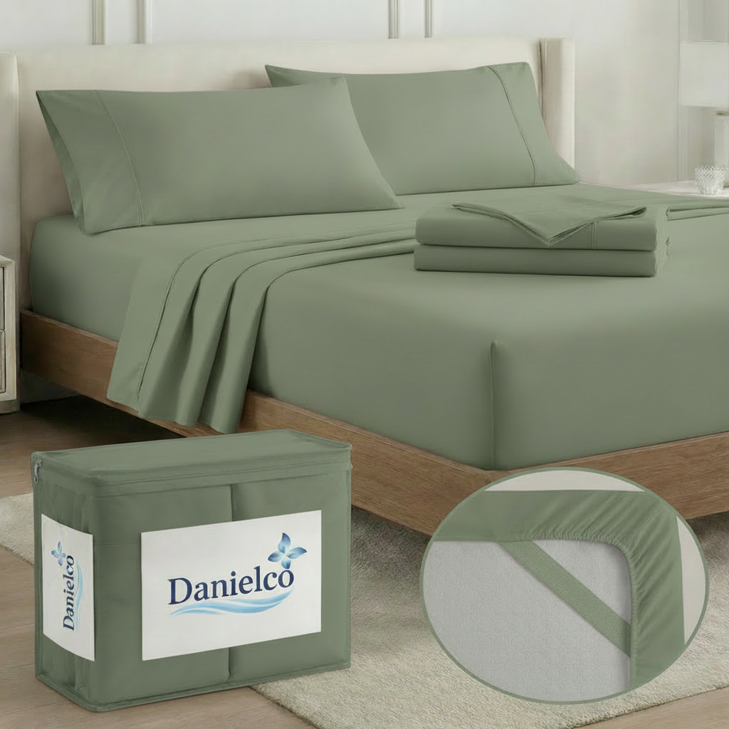 Full Bedding Set with Our Never-Slip Bed Sheet Technology