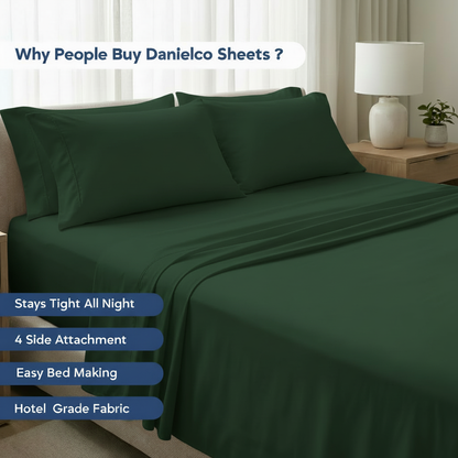 Full Bedding Set with Our Never-Slip Bed Sheet Technology