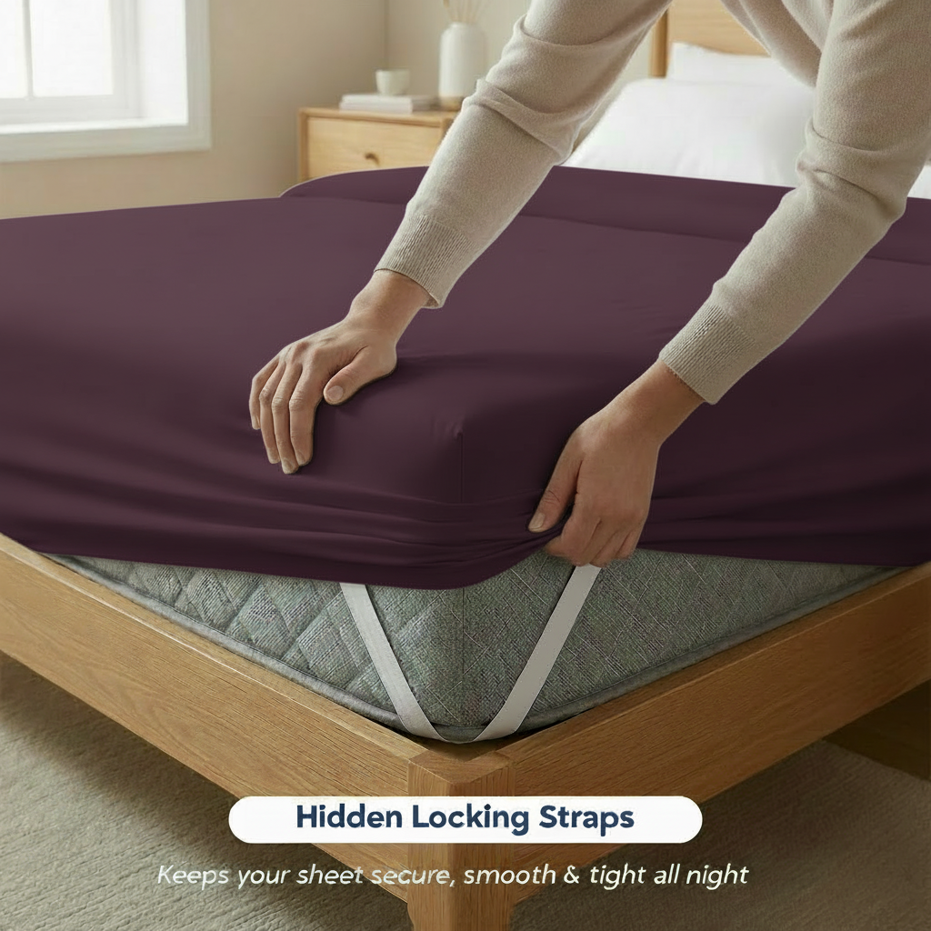 Full Bedding Set with Our Never-Slip Bed Sheet Technology