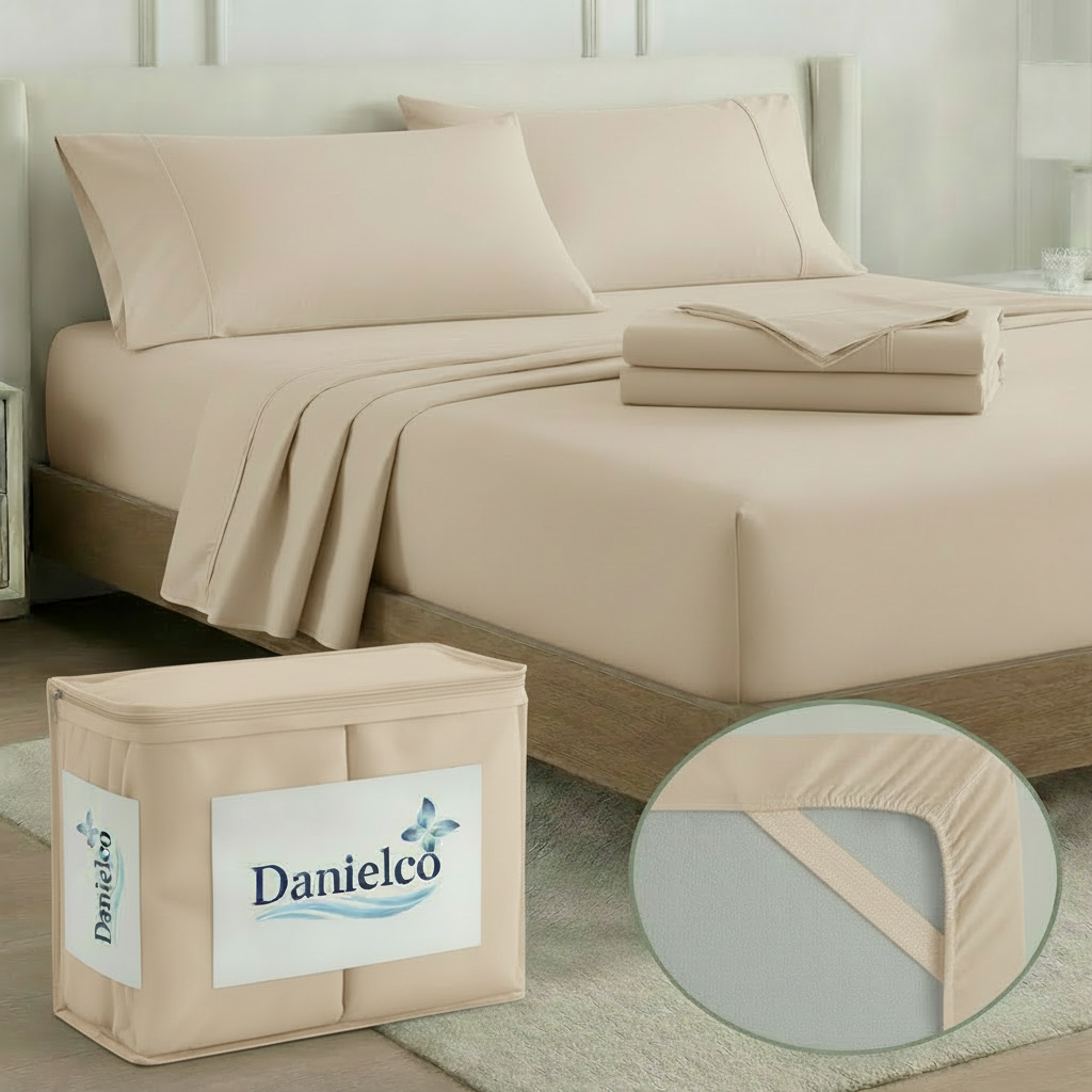 Full Bedding Set with Our Never-Slip Bed Sheet Technology