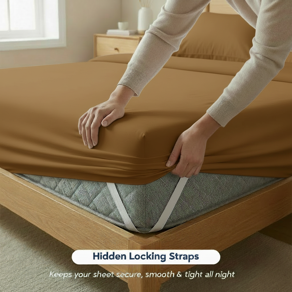 Full Bedding Set with Our Never-Slip Bed Sheet Technology