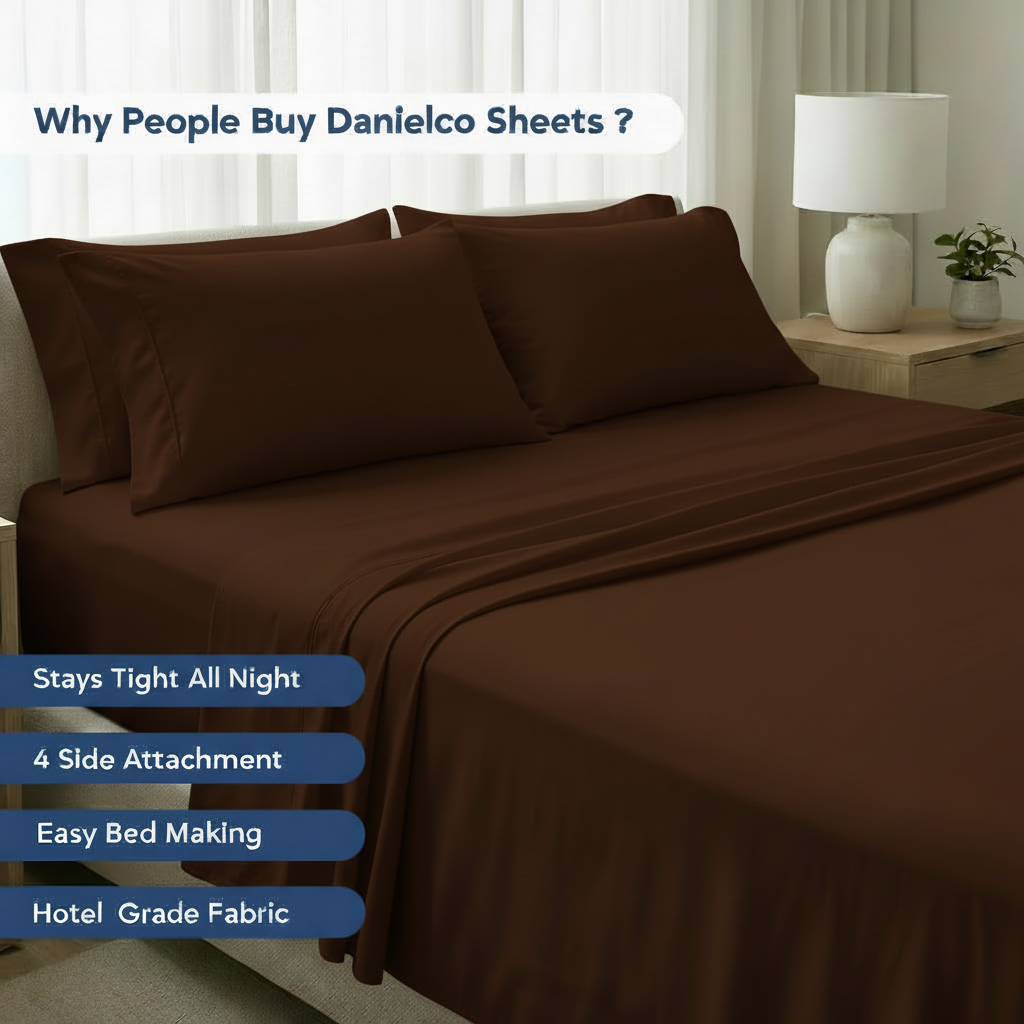 Full Bedding Set with Our Never-Slip Bed Sheet Technology