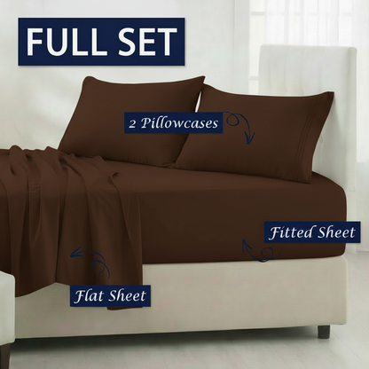 Full Bedding Set with Our Never-Slip Bed Sheet Technology
